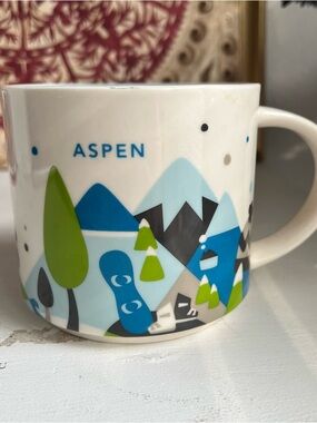 Starbucks You Are Here Series Aspen Colorado 14 oz coffee mug